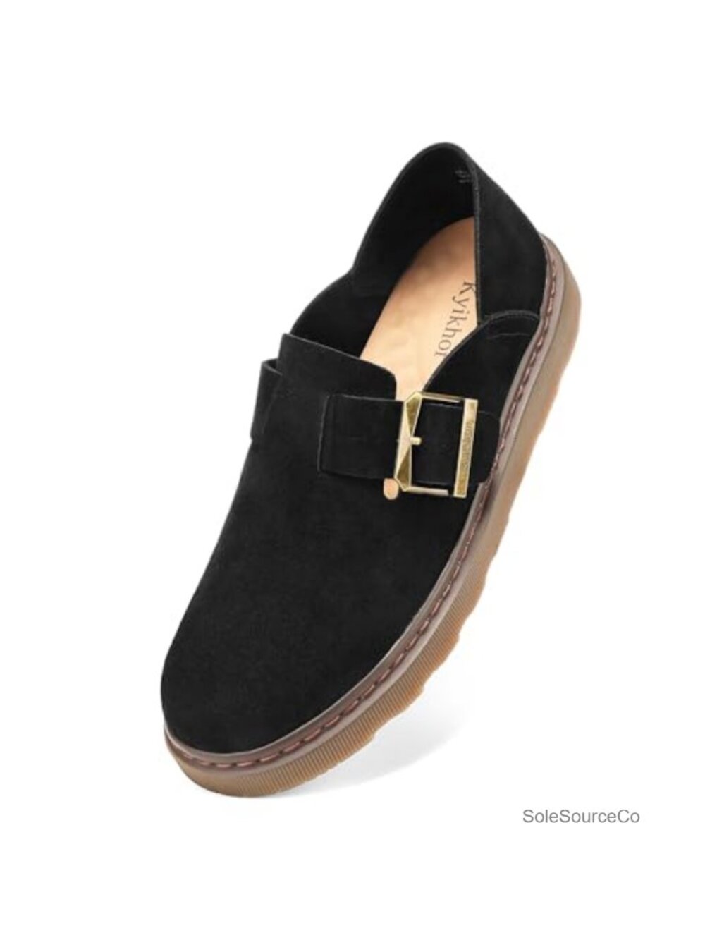 Women's Suede Leather Penny Loafers Slip-On Business Casual Dress Shoes Flats